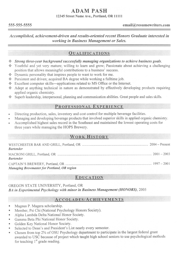 Resume Example